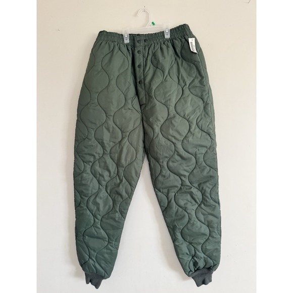 USAF Quilted Trousers WU9/p Gibraltar Fabrics Size Large Mil Green